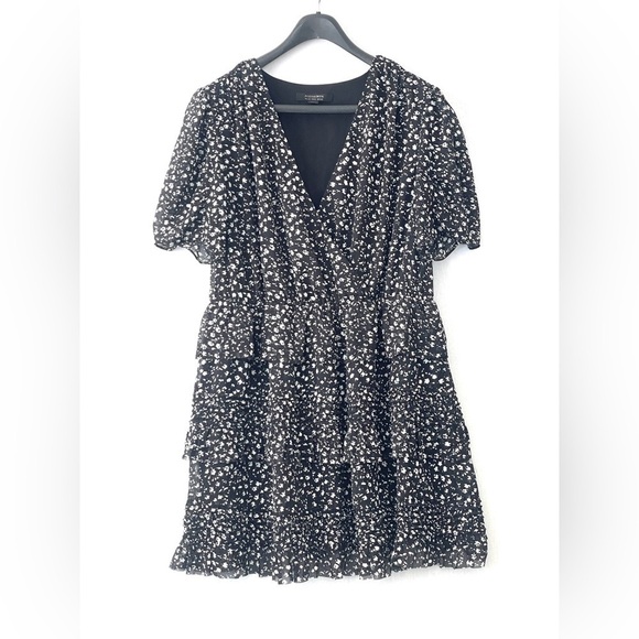 ALL Saints Ilia Pippa Floral Ruffle Tiered Mini Dress - Picture 4 of 12